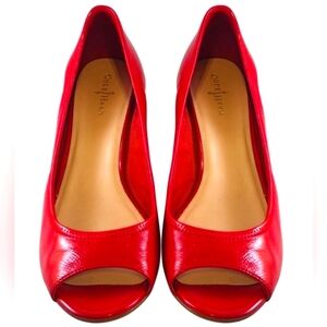 Cole Haan Air Tali Wedge Red Patent Leather